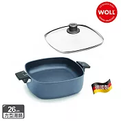 【德國 WOLL】Diamond Lite 新鑽石系列26cm方型湯鍋-含蓋