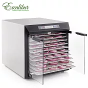 美國伊卡莉柏十層全不鏽鋼乾果機-對開式(EXC10EL)贈食物處理機