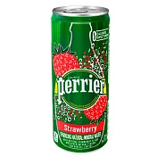 法國Perrier 氣泡天然礦泉水-草莓風味 鋁罐(250mlx30入)