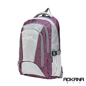 AOKANA奧卡納 輕量防潑水護脊紓壓機能電腦後背包 68-087寧靜紫