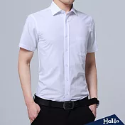 <現貨+預購>上衣商務斜紋短袖襯衫五款-HeHa-41（白色格子領）