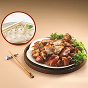 【海鴻飯店】好運豬腳麵線禮盒(豬腳940g+麵線220g)(3組)