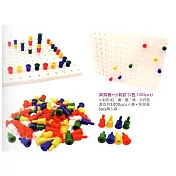 【USL遊思樂教具】洞洞板+小彩釘(5色,1005pcs) C7020A01