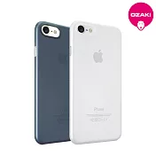 Ozaki O!coat 0.3 Jelly 2 in 1 iPhone 7 超薄保護殼2合1-霧透白/霧透藍