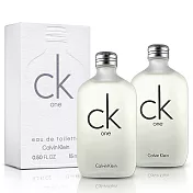 Calvin Klein 凱文克萊 CK one中性淡香水小香(15ml)X2入
