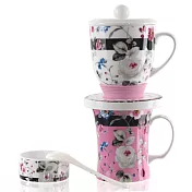 風行日本-陶瓷滴漏杯組(咖啡、花茶)-粉紅花