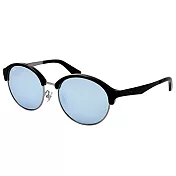 【Ray Ban 雷朋】RB3564D-9027/30 雷朋復古圓框太陽眼鏡(銀X黑框/水銀鏡面)