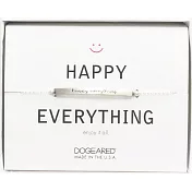 Dogeared 銀色平衡骨手鍊 HAPPY EVERYTHING 開心過每一天 附原廠盒