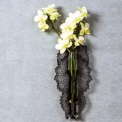 葉朵花器 蝶舞-黑色