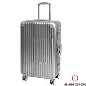ALAIN DELON 亞蘭德倫 25吋 絕代風華系列全鋁製旅行箱 (灰)25吋灰