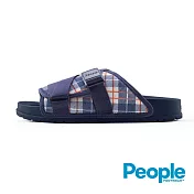 People Footwear - The Lennon Chiller 潮流拖US4藍色格紋