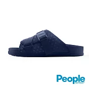 People Footwear - The Lennon Chiller 潮流拖US4刺子繡藍