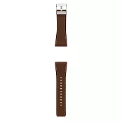 Smart Canvas chicolate leather band silver metal 真皮深棕款錶帶