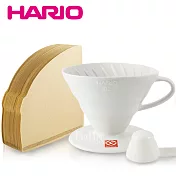 【日本 HARIO】 1-4人份 有田燒陶瓷濾杯+無漂白02濾紙100張