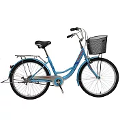 SPORTONE U2 24吋高碳鋼單速(Cinderella灰姑娘芭蕾淑女車)-藍