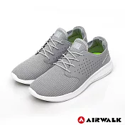 美國AIRWALK(男) - 迴力追風編織慢跑鞋-US10灰
