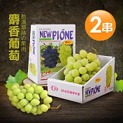 【優鮮配】空運日本頂級麝香葡萄2串(約550g/串)