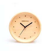 Beladesign.實木浮邊點點小桌鐘