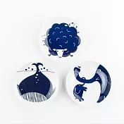 KIHARA 動物豆皿組羊+鯨魚+大象