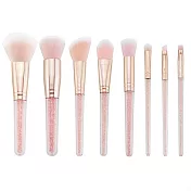 Snatch X MILKIWAY MKW銀河系 - 玫瑰金粉紅晶鑽刷具8件組