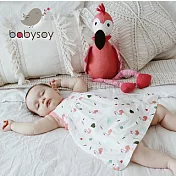 美國 [Babysoy] 有機棉無袖連身洋裝/套裝 305 牡丹粉 12-18M