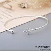 【Sayaka紗彌佳】鍍銀三葉草手環