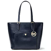 MICHAEL KORS 時尚經典防刮皮革托特包 (現貨+預購)深藍色
