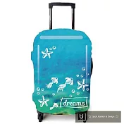 【US.STYLE】海底世界23吋旅行箱防塵防摔保護套(23-25吋適用)