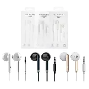 HUAWEI華為 原廠AM116新版 全金屬半入耳式耳機 3.5mm (盒裝)  黑色