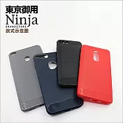 【東京御用Ninja】Apple iPhone X（5.8吋）經典時尚質感拉絲紋TPU保護套（酷炫黑）