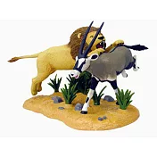 【4D MASTER】立體拼組模型動物系列-獅子與羚羊 22023/26810