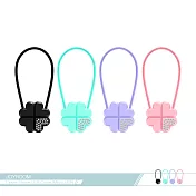 JOYROOM機樂堂 四葉草 20cm Micro USB資料傳輸線(S-L125) 各廠牌適用 /電源連線充電線黑色