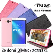 TYSON 華碩 ASUS ZenFone 3 Max (ZC553KL) 5.5 吋 冰晶系列 隱藏式磁扣側掀手機皮套 保護殼 保護套巧克力黑