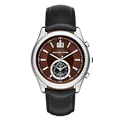 MICHAEL KORS 皮革錶-咖啡/黑 (現貨+預購)咖啡/黑