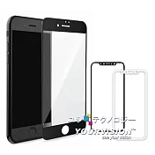 嚴選奇機膜 升級版 iPhone X 5.8吋 全螢幕滿版鋼化玻璃膜 全屏覆蓋螢幕貼 碳纖維白框