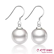 【Sayaka紗彌佳】 925純銀 幸福的風景珍珠耳環 -白珍珠