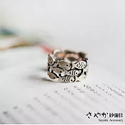 【Sayaka紗彌佳】泰銀 小魚兒日記可調式戒指
