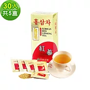 金蔘-6 年根韓國高麗紅蔘茶(30 包/盒,共 5盒)