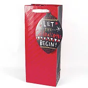 紅條紋長條 耶誕禮物袋【Hallmark-禮物袋/紙袋 聖誕節系列】