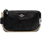 COACH 刷毛拼皮手提鏈包-黑色 (現貨+預購)黑色