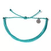 Pura Vida 美國手工SOLID PACIFIC BLUE太平洋藍色系可調式手鍊衝浪海灘防水手繩