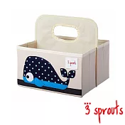 【親子良品】加拿大 3 Sprouts 手提收納箱 - 小鯨魚
