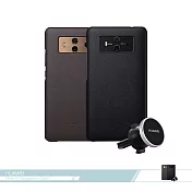 Huawei華為 原廠Mate10 手機導航套件組 ( 原廠保護殼+磁吸式車用支架 ) /車架組棕色