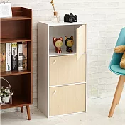 【H&R安室家】簡約木紋三門收納櫃/置物櫃-BCF32木紋門