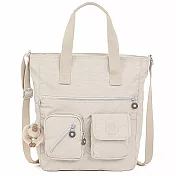 KIPLING 雙口袋尼龍兩用包-淺卡其 (現貨+預購)淺卡其