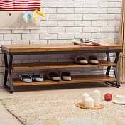 Homelike 喜家居工業風4尺穿鞋椅/坐式鞋櫃(1658)