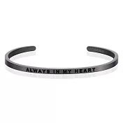 MANTRABAND Always in my heart 常駐我心 新款灰銀手環