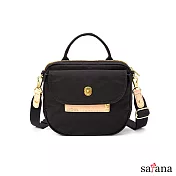 satana - Soldier 微笑手提斜背包 -黑色
