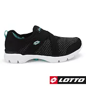 LOTTO 義大利 女 EASYWEAR 樂活輕跑鞋-US5.5黑