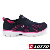LOTTO 義大利 女 EASYWEAR 樂活輕跑鞋-US5.5深藍